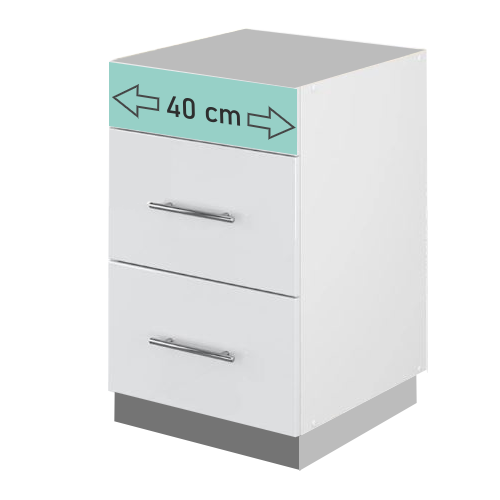 Passgenauer Besteckeinsatz aus Holz für Schrankbreite 40 cm (K40)